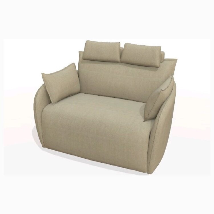 Раскладывающееся кресло-качалка Nadia XL, Bar - Anthracite, ткань Axis S.6