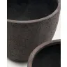 Набор Serili из 2 цветочных горшков темно-серого цвета Ø 42 см / Ø 50 см