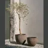 Набор Serili из 2 цветочных горшков темно-серого цвета Ø 42 см / Ø 50 см