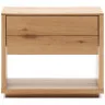Alguema Прикроватная тумба из шпона дуба с натуральной отделкой 40 x 50 см