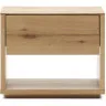 Alguema Прикроватная тумба из шпона дуба с натуральной отделкой 40 x 50 см