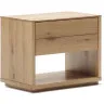 Alguema Прикроватная тумба из шпона дуба с натуральной отделкой 40 x 50 см