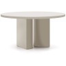 Круглый стол Nealy из лакированного МДФ в отделке экрю, Ø 150 см