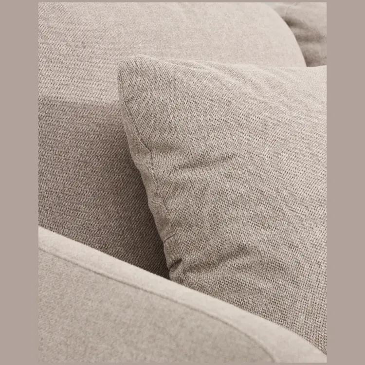 Трехместный диван-кровать Laira из бежевого шенилла, 218 см