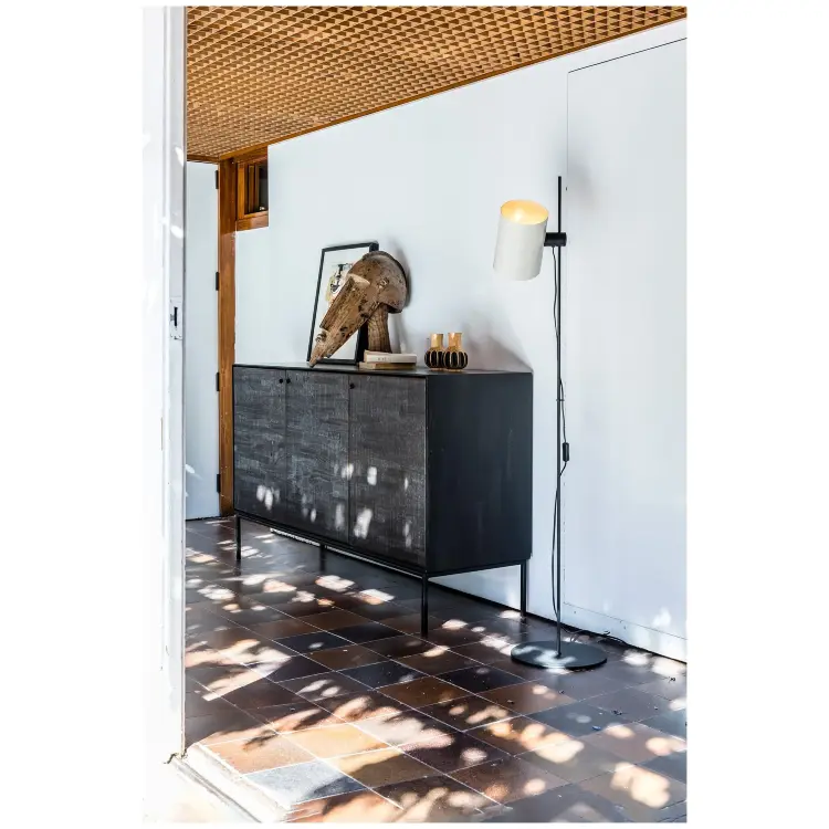 Торшер Guadalupe черный/бежевый