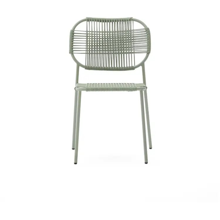 Уличный стул Talaier из шнура и оцинкованной бирюзовой стали