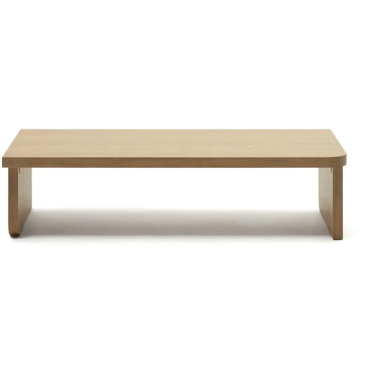 Oaq Журнальный столик из шпона дуба с натуральной отделкой 140 x 75 см