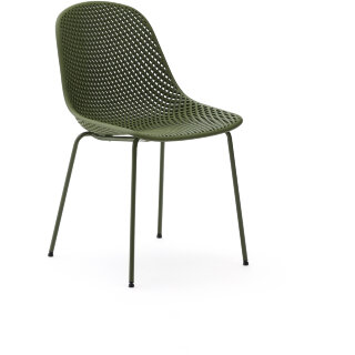 Садовый стул Quinby зеленый со стальными ножками