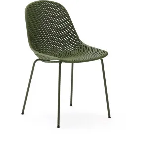 Садовый стул Quinby зеленый со стальными ножками