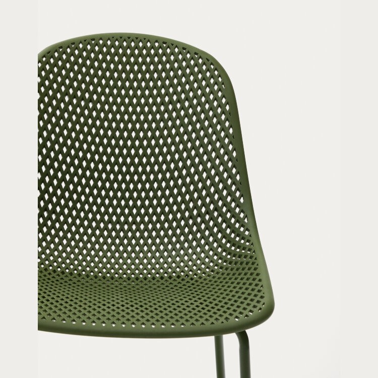 Садовый стул Quinby зеленый со стальными ножками