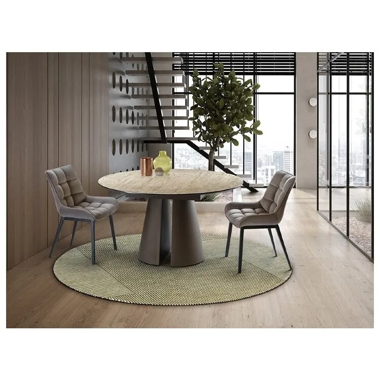 Обеденный стол Samara - травертин/коричневый