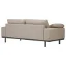 Диван 3-х местный Noa с подушками бежевый с темными ножками