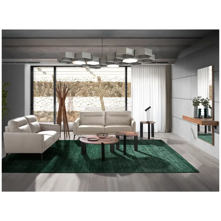 Диван 2-х местный 6137/KF098-2P-M5652 с кожаной обивкой