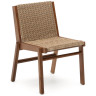 Стул Itani из массива акации и искусственного ротанга