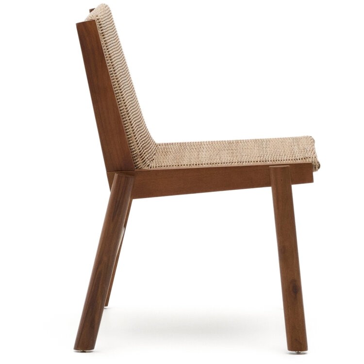 Стул Itani из массива акации и искусственного ротанга