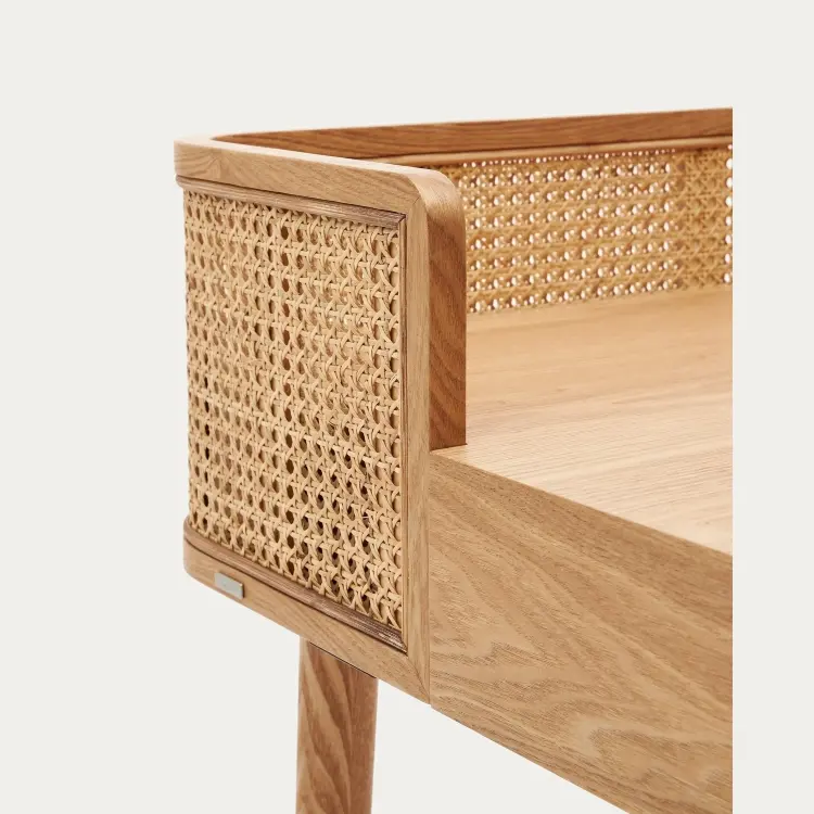 Araxi Письменный стол из массива ясеня и ротанга 105 x 62 см