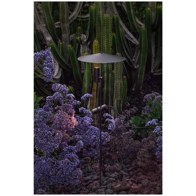 Светильник CLAP 1030 черный с колом 2x6 Вт 3000K 38° с экраном 24 В