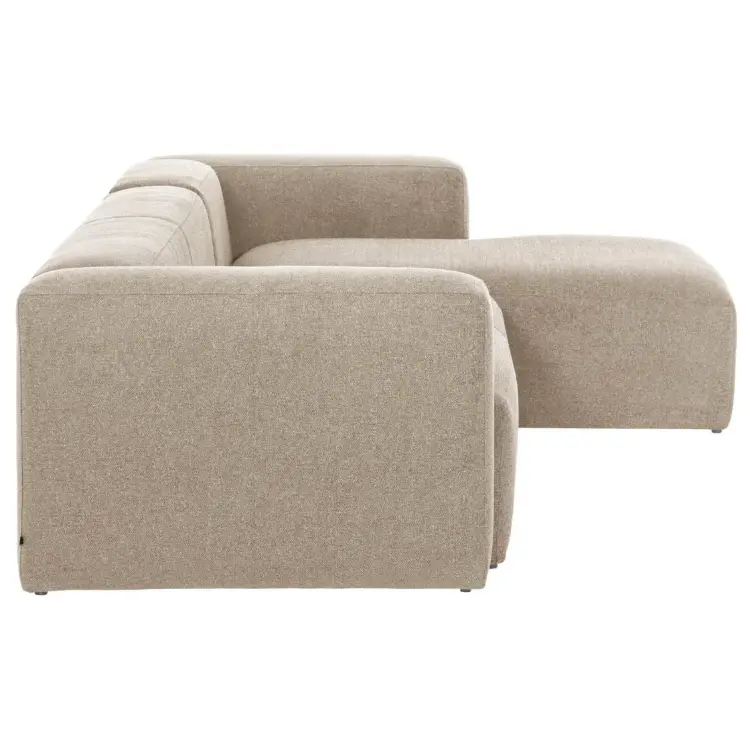Диван 4-местный Blok с правым шезлонгом бежевый 330 см