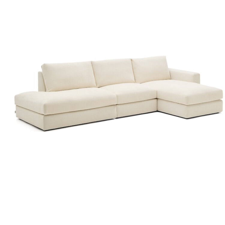 Alea 5-местный модульный диван с правым шезлонгом и съемным чехлом 340 см