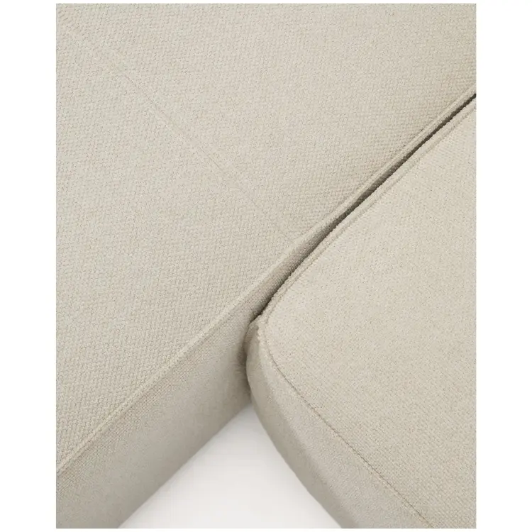 3-местный диван-кровать Marela бежевый шенилл с кушеткой слева, 276 см