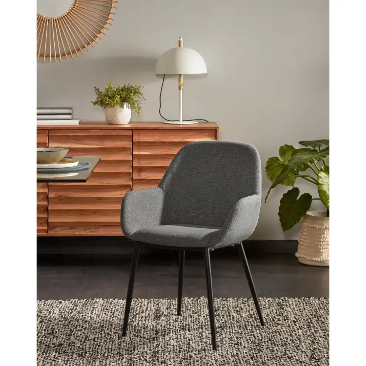 Стул Konna ткань темно-серый