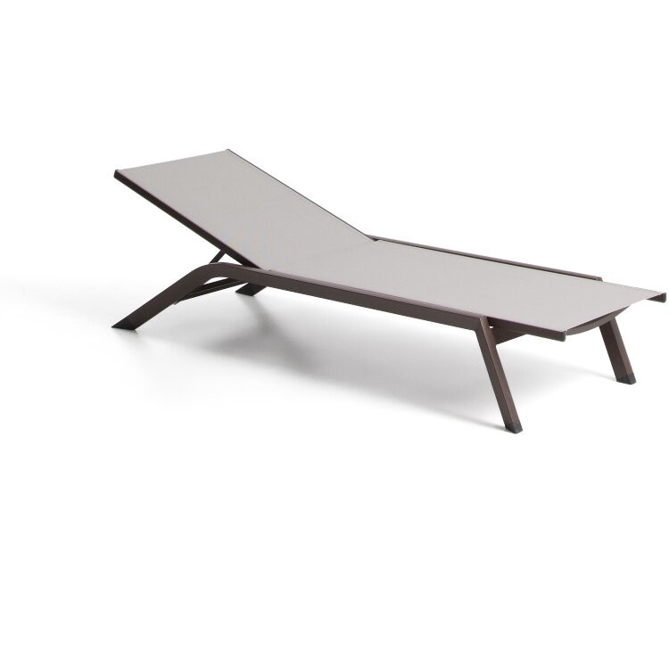 Шезлонг Capraia из коричневого алюминия