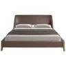 Кровать 7159/GC1713 из экокожи шоколадно-коричневого цвета