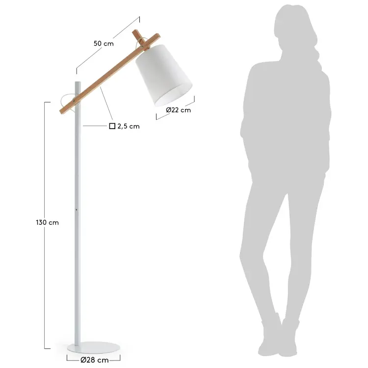 Торшер Jovik белый