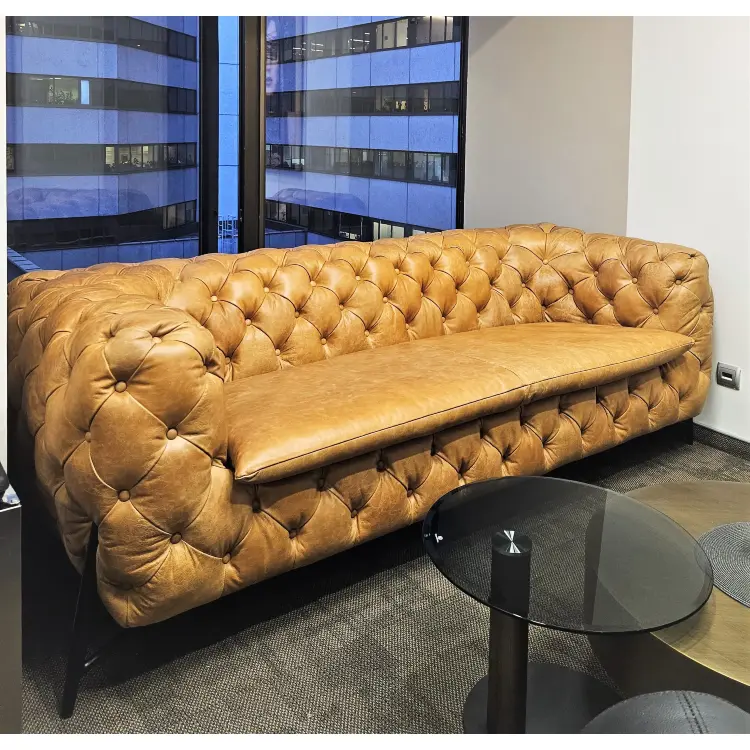 Диван Chesterfield Baroque Vintage Leather 3 Seater