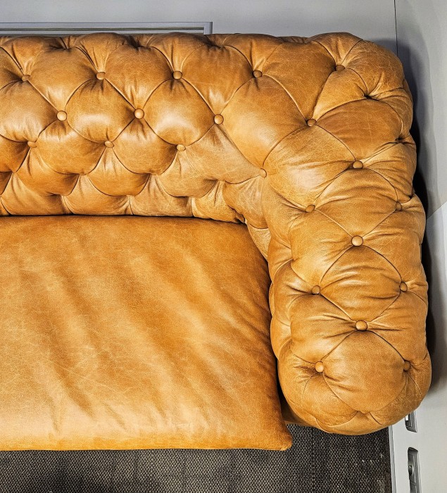 Диван Chesterfield Baroque Vintage Leather 3 Seater