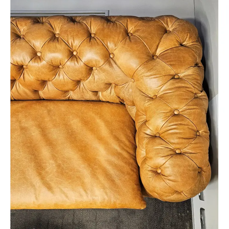 Диван Chesterfield Baroque Vintage Leather 3 Seater