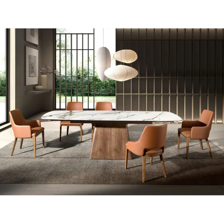 Коричневый стул из экокожи модель 4156