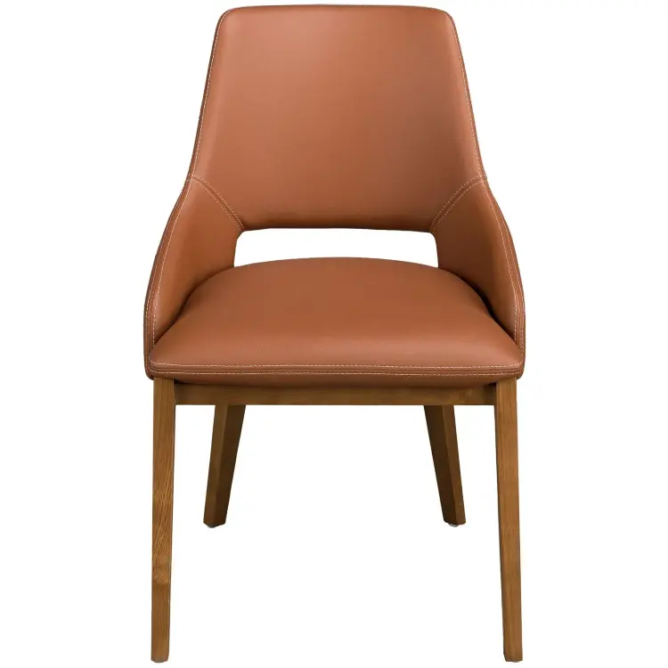 Коричневый стул из экокожи модель 4156