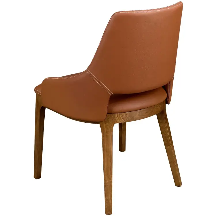 Коричневый стул из экокожи модель 4156