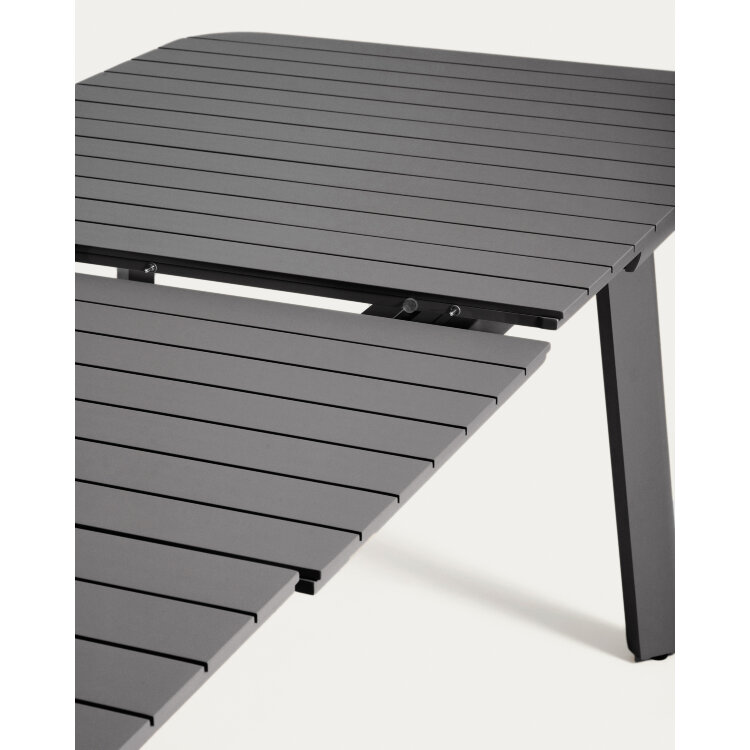 Раздвижной уличный стол Izola из алюминия с графитовой отделкой 220 (280) x 100 см