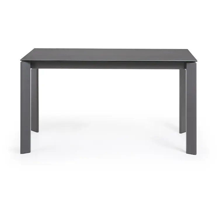 Стол Atta 140 (200) x90 антрацит керамика