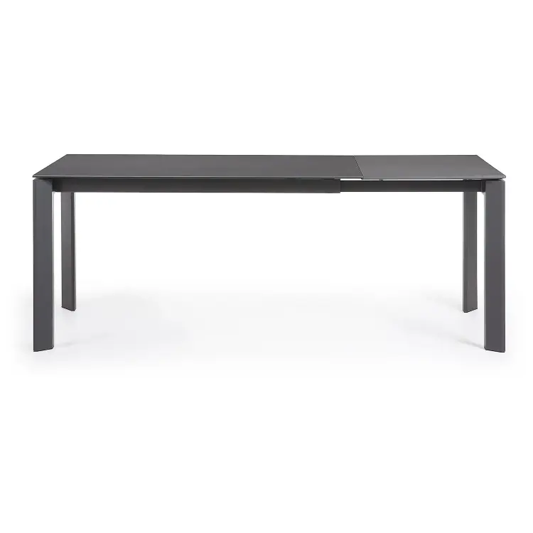 Стол Atta 140 (200) x90 антрацит керамика