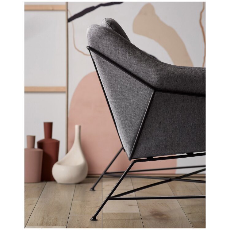 Диван Brida графитовый 128 см