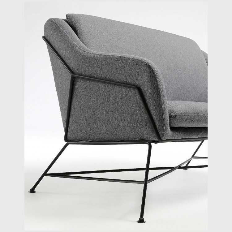 Диван Brida графитовый 128 см