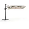 Бежевый консольный зонт Noli с графитовой алюминиевой конструкцией, 300 x 300 см