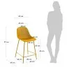Полубарный стул Quinby желтый