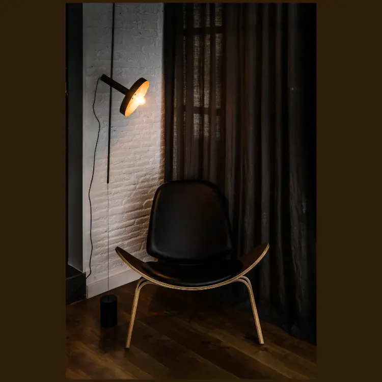 Подвесной светильник / торшер Whizz черный / золотой