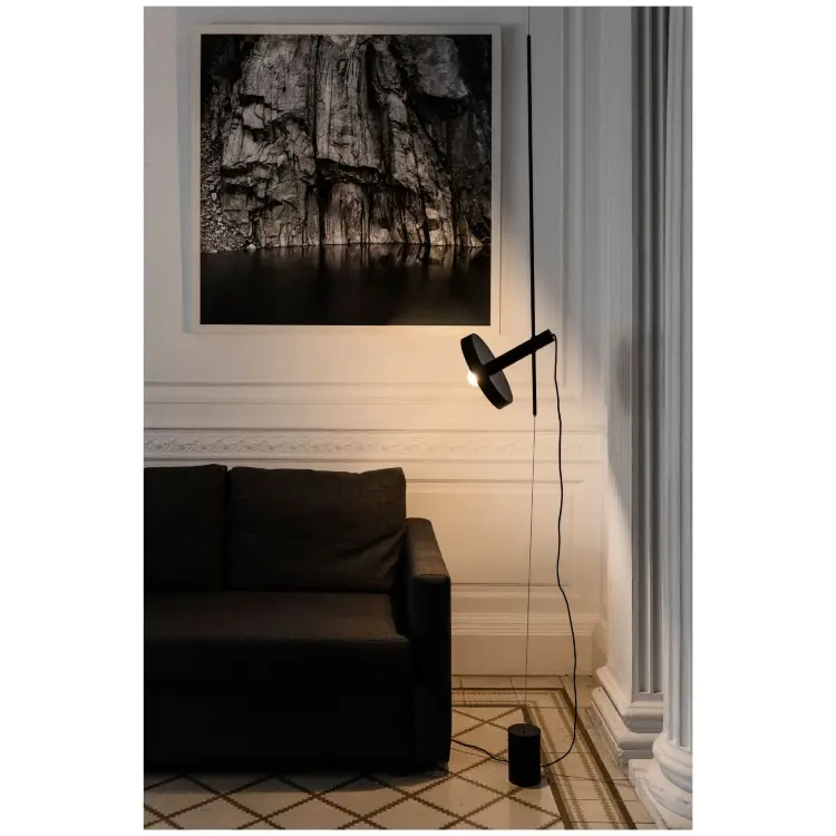 Подвесной светильник / торшер Whizz черный / золотой