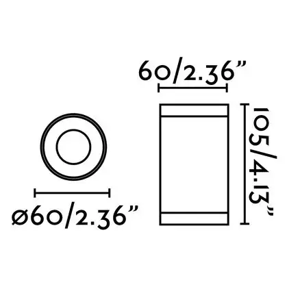 Черный потолочный светильник Olot