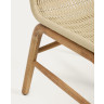 Уличный стул Alipa из массива акации и веревки цвета экрю