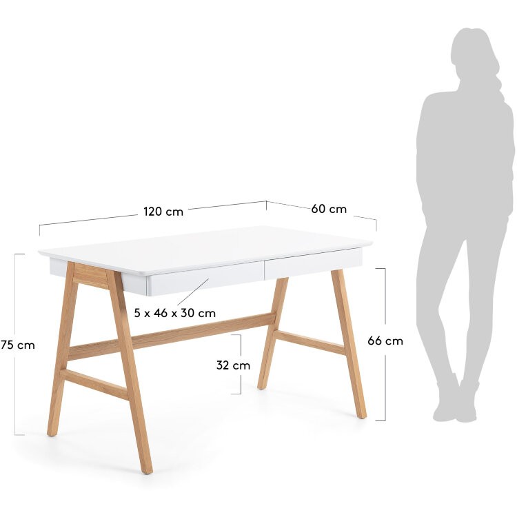 Стол письменный Ingo 120x60 белый