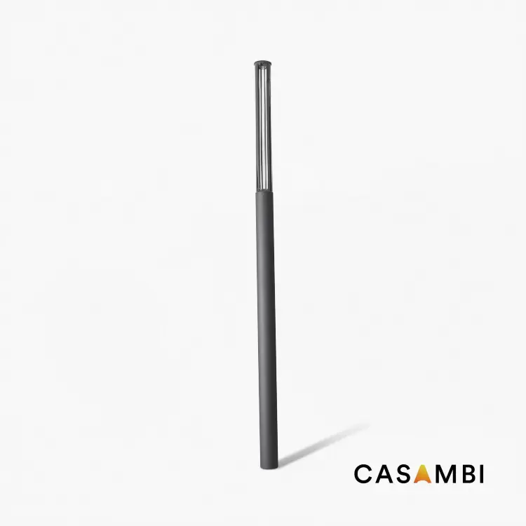 Темно-серый фонарь на мачте Screen 3700 4000K, ширина 360º CASAMBI