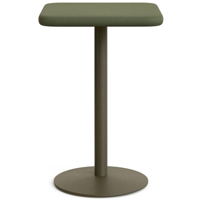 Уличный стол Esilda зеленый из цемента и стали 70х70 см