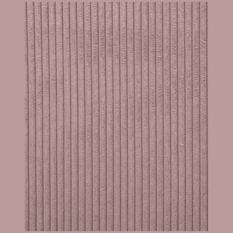 Диван 3х местный Blok правый шезлонг розовый вельвет 330 см