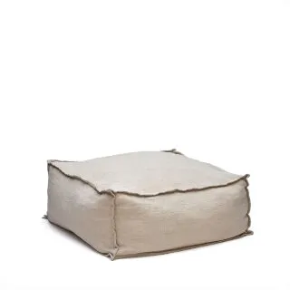 Forallac Пуф 100% лен бежевого цвета 50 x 50 см